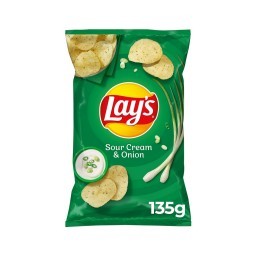 Batata Frita Lisa Creme De Cebola Lays Pacote 135G