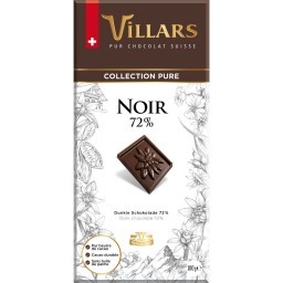 Chocolate Amargo Suíço Villars 72% de Cacau 100g