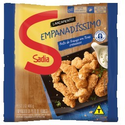 Empanado de Frango Peito em Tiras Sadia Empanadíssimo 400g