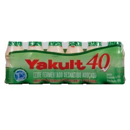 Leite Fermentado Desnatado Adoçado YAKULT 40 480g com 6 Unidades