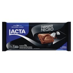 Barra de Chocolate ao leite Lacta Diamante Negro 90g