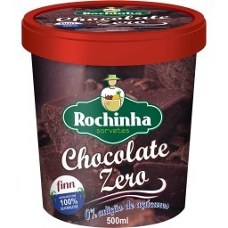 Sorvete Chocolate Zero Açúcar ROCHINHA 470ml