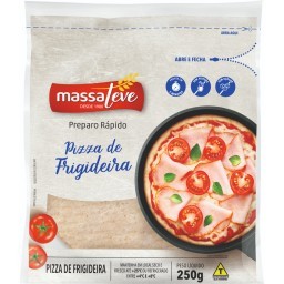 Massa para Pizza de Frigideira MASSA LEVE 250g com 10 Unidades