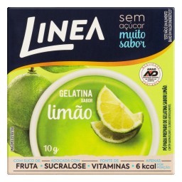 Gelatina Pó Limão Zero Açúcar Linea Caixa 10g