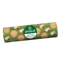 Biscoito PIRAQUÊ Leite Maltado E Coco 160g