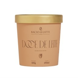 Gelato Sabor Doce De Leite BACIO DI LATTE Pote 490ml