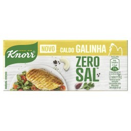 Caldo Tabletes Galinha Knorr Zero Sal Caixa 96g 12 Unidades