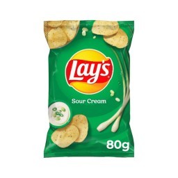 Batata Frita Lisa Creme De Cebola Lays Pacote 80G