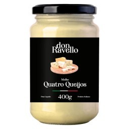 Molho Quatro Queijos Don Ravello Vidro 400g	