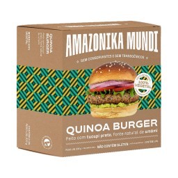 Hambúrguer de Quinoa Amazonika Mundi Caixa 230g 2 Unidades