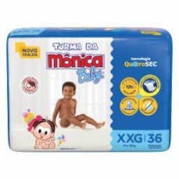 FRALDA TURMA DA MONICA BABY MEGA XXG C/36