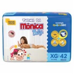 FRALDA TURMA DA MONICA BABY MEGA XG C/42