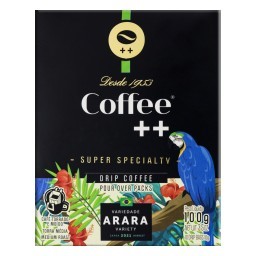 Café em Sachê Torrado e Moído Drip Coffee Coffee++ Caixa 100g 10 Unidades