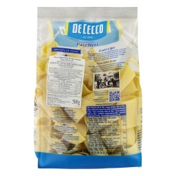 Macarrão de Sêmola de Trigo Durum Paccheri 125 De Cecco Pacote 500g	