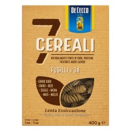 Macarrão de Sêmola de Trigo Grano Duro Fusilli 34 De Cecco Caixa 400g	