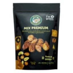 Mix de Macadâmia, Amêndoa e Noz-Pecã Torrada e Glaceada Nutty Bavarian Premium Pouch 150g