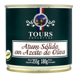 Atum Sólido em Azeite de Oliva Tours 255g