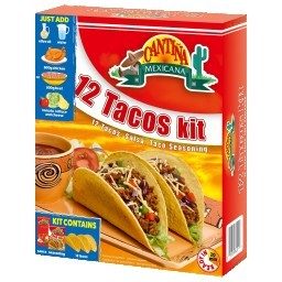 Kit para Taco CANTINA MEXICANA com Molho e Tempero Caixa com 325g