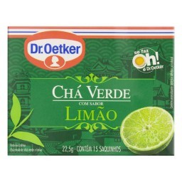 Chá Verde Limão Dr. Oetker Caixa 22,5g 15 Unidades	