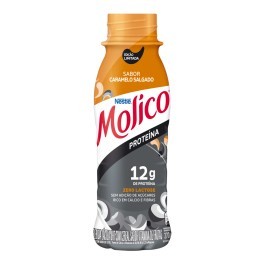 Bebida Láctea UHT Caramelo Salgado Zero Lactose Molico Proteína Frasco 270ml	