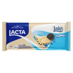 Barra de Chocolate branco Lacta Laka Oreo 90g