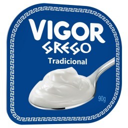 Iogurte Grego Tradicional Vigor Pote 90g