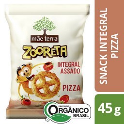 Salgadinho Orgânico Infantil Mãe Terra Zooreta Pizza 45 g